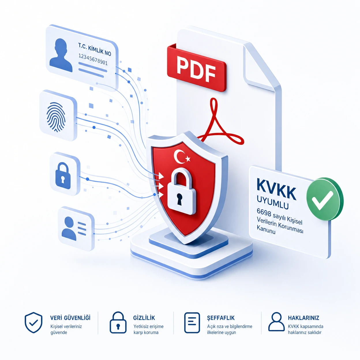 KVKK uyumlu PDF imzalama — kişisel veri güvenliği kalkanı ve PDF belgesi