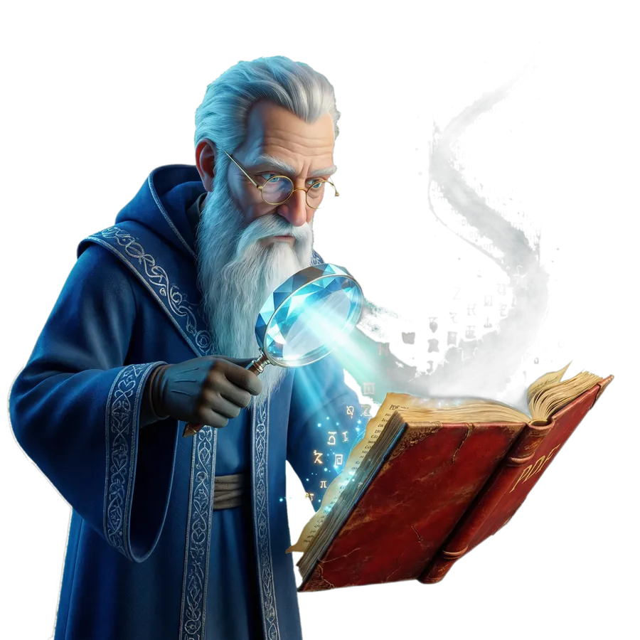 Taranmış PDF'den OCR ile metin çıkarma 3D illüstrasyon