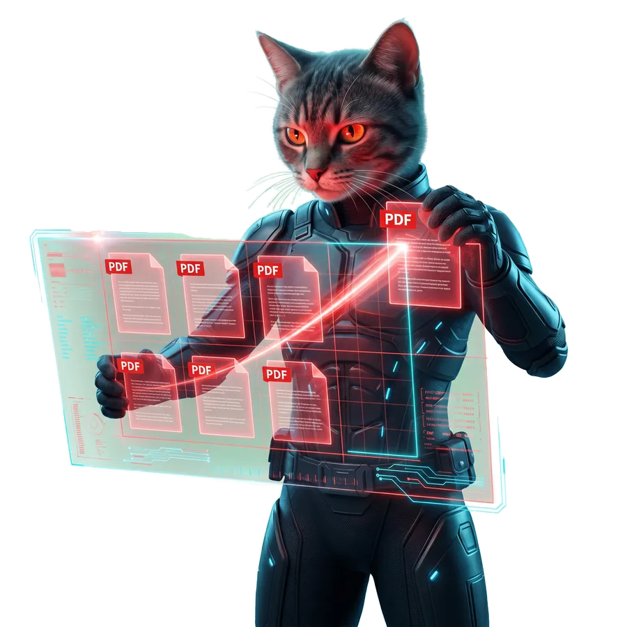 PDF sayfalarını sürükle-bırak ile sıralama 3D illüstrasyon