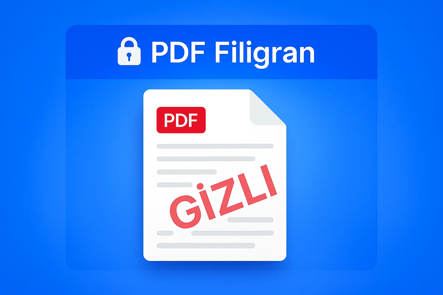 PDF Filigran Ekleme